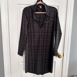 Eddie Bauer Shirt Dress NWOT, Long Sleeve, Collar, Half Button Front, Size S